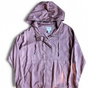 Forever 21 Dusty Pink Hooded Jacket – Size Small Soft Grunge Gorpcore